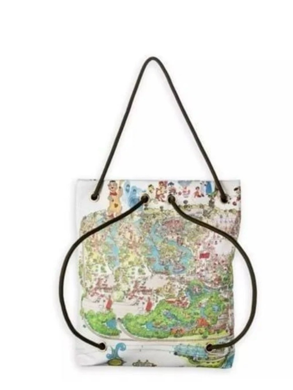 Disney Parks Magic Kingdom Vintage Map Tote Bag NWT - Picture 2 of 2